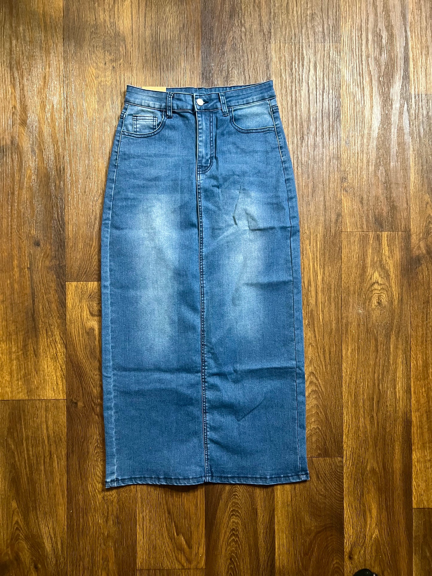 Long Denim Skirt