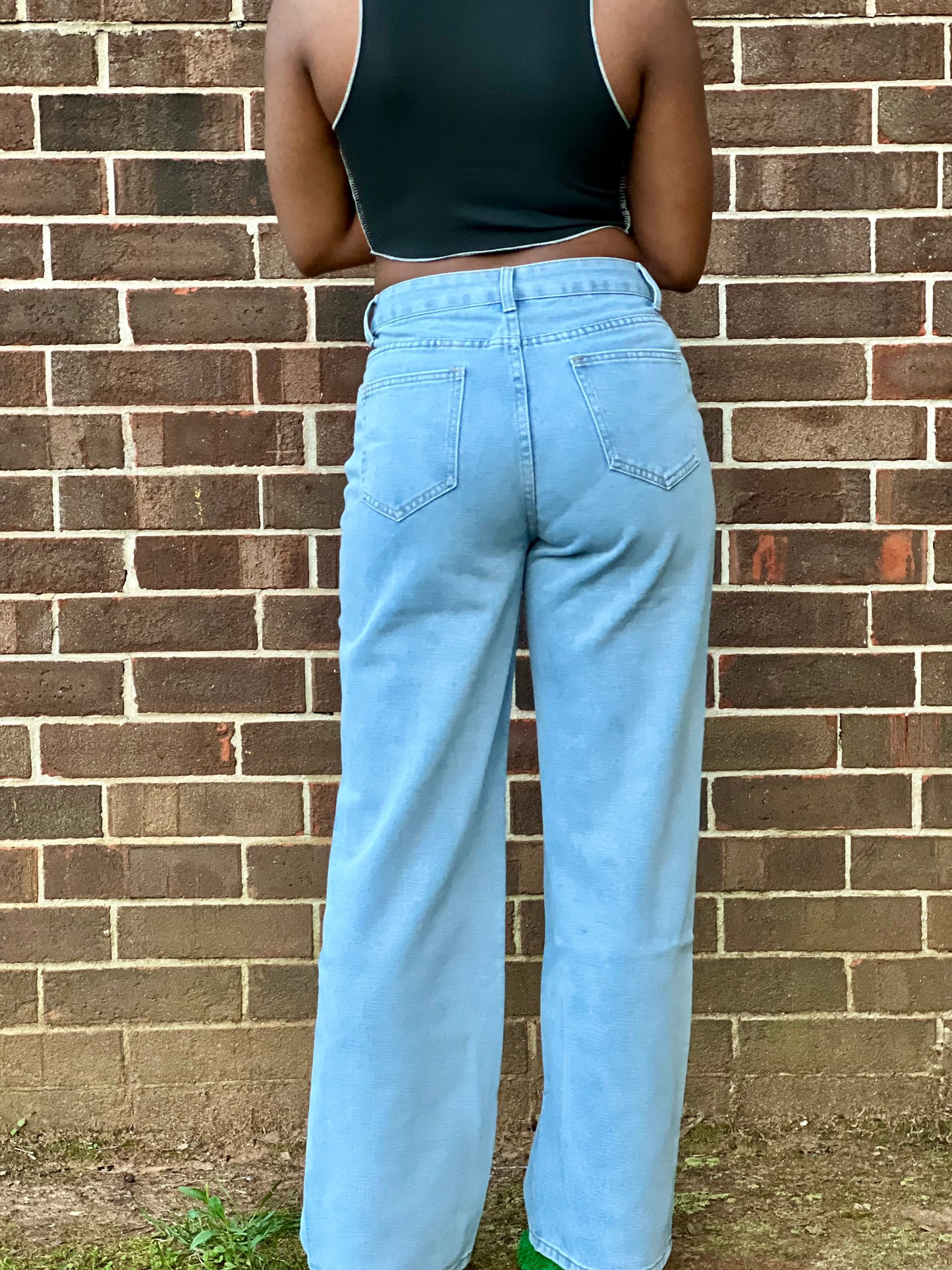 Baggy straight leg jeans